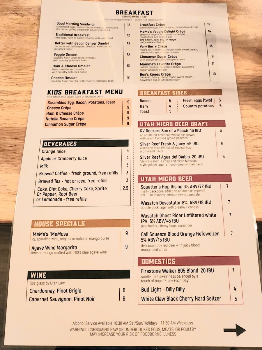 MeMe's Café Menu - Image 3