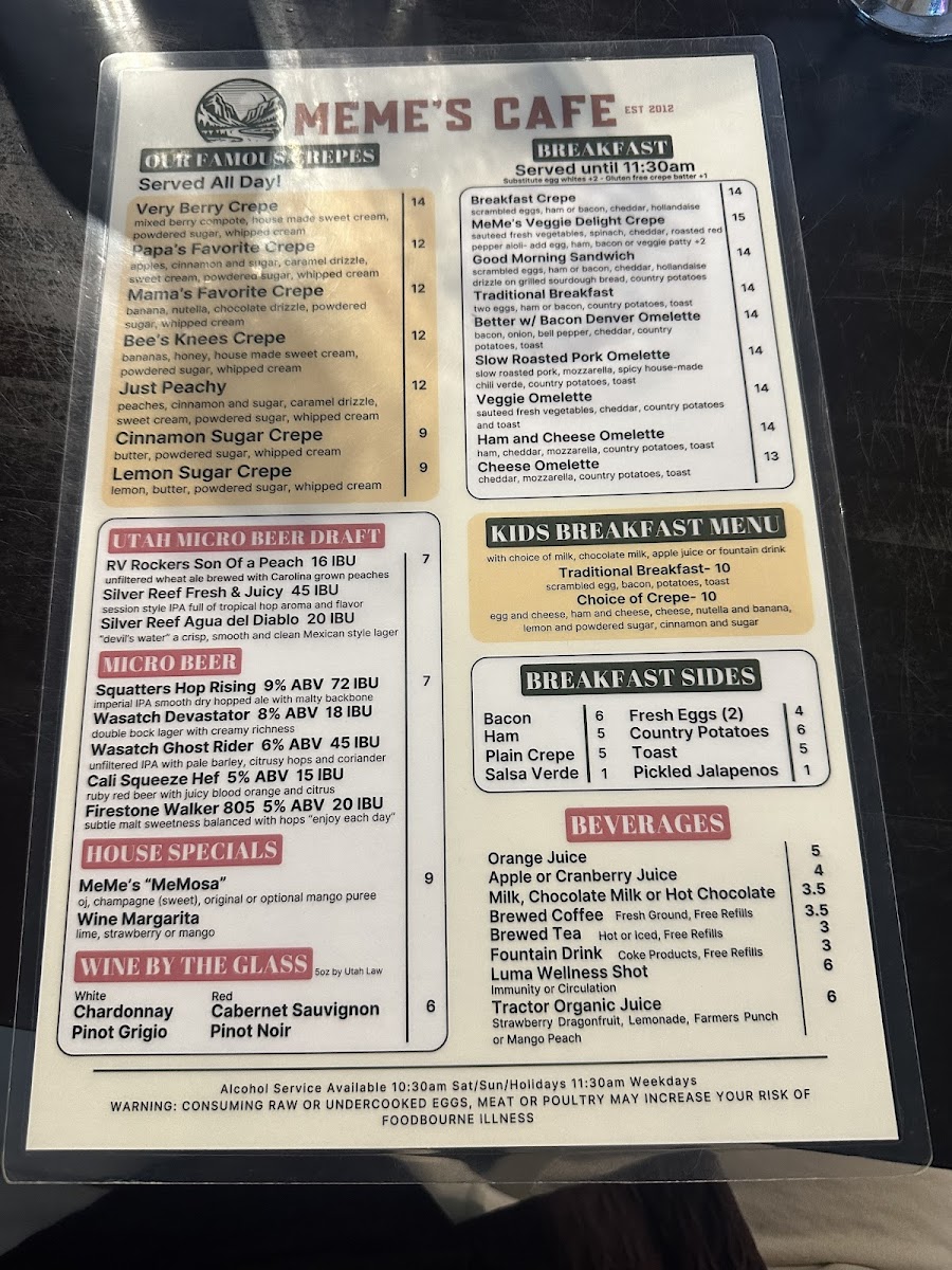 MeMe's Café Menu - Image 6